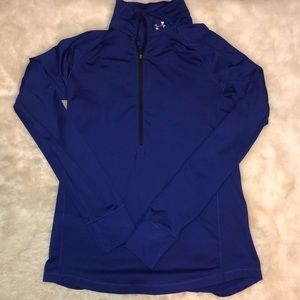 Purple Under Armour quarter zip cold gear